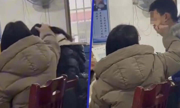 Cô giáo gây phẫn nộ vì liên tục đập đầu học sinh xuống bàn