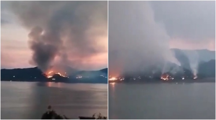 Video: Cháy 6ha rừng quanh hồ Avandaro, lửa bốc lên dữ dội 