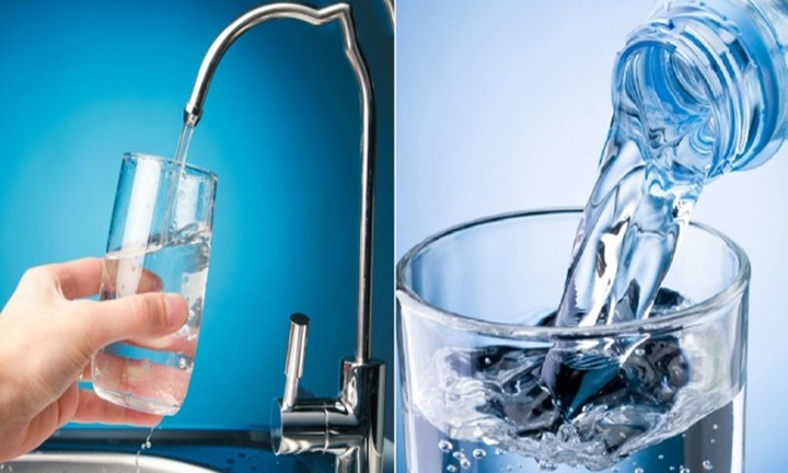 Nên dùng nước qua máy lọc hay nước đóng chai