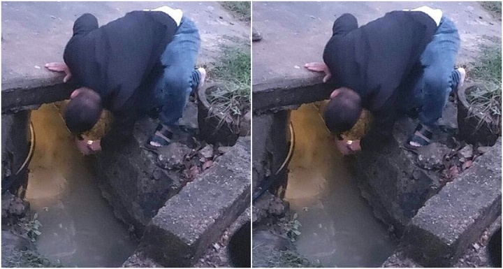 Cụ bà đi lạc vào ống thoát nước, 2 người đàn ông dũng cảm cứu giúp