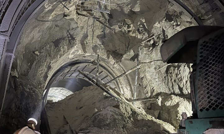 Hầm đường sắt Chí Thạnh bị sạt lở khi đang được cải tạo