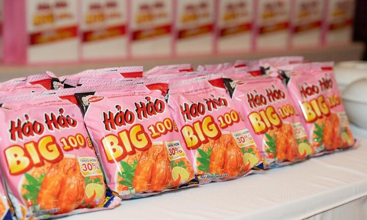 Ra mắt Hảo Hảo BIG 100 g với khối lượng tịnh tăng hơn 30%