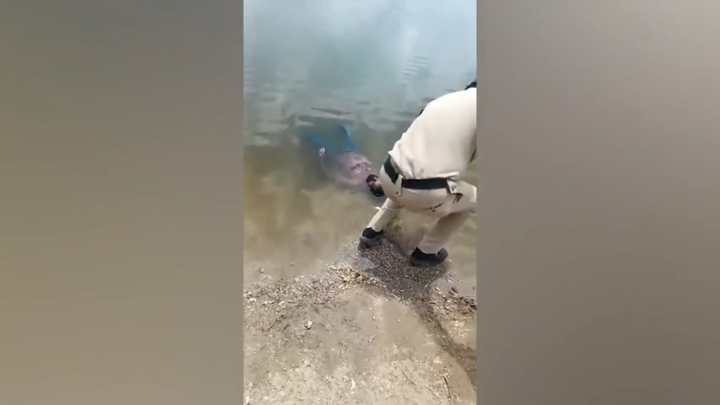 Người đàn ông say rượu ngã trong hồ và cái kết