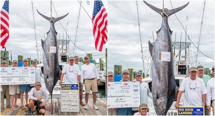 Video: Câu được cá marlin nặng 228kg, nhóm ngư dân giành được tiền khủng