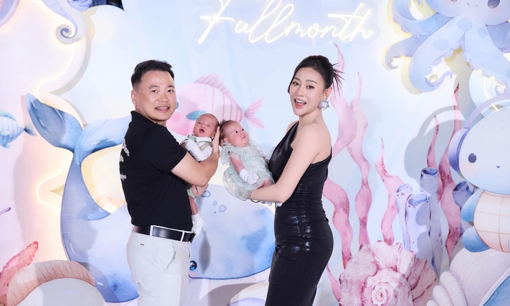 Phương Oanh giảm 17kg chỉ 1 tháng sau khi sinh đôi