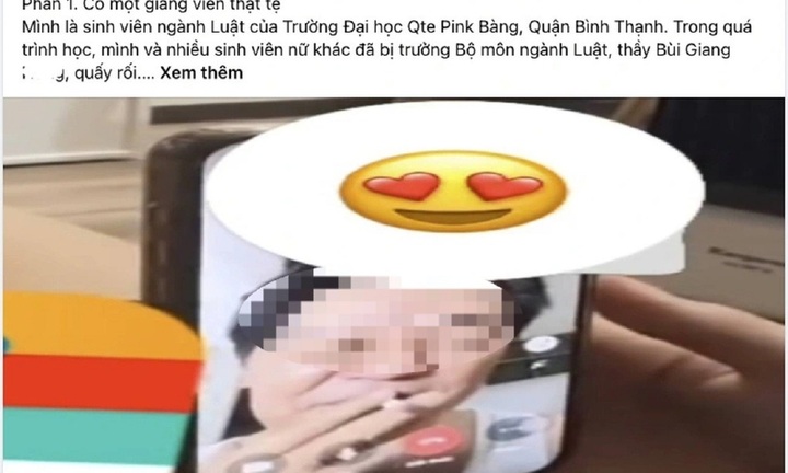 Vụ giảng viên bị