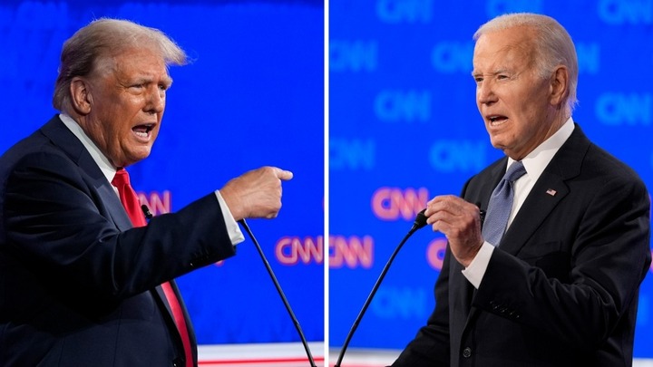 Ông Trump bất ngờ chiếm ưu thế hơn ông Biden sau cuộc tranh luận đầu tiên