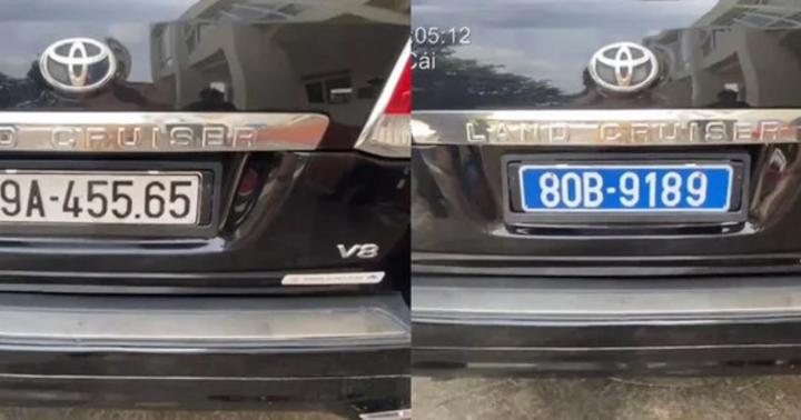 Tài xế ô tô Land Cruiser VX “hô biến” biến biển trắng thành biển 80B