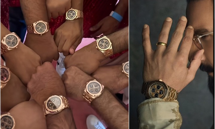 Dàn phù rể của con trai tỷ phú giàu nhất châu Á được tặng đồng hồ 6 tỷ 