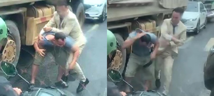 Vụ chú rể đánh tài xế xe ben do va chạm: Công an sẽ mời làm việc sau đám cưới