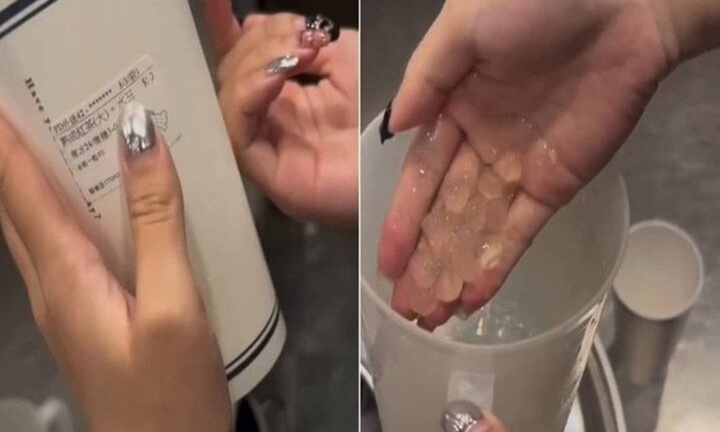 Nhân viên dùng tay khuấy trân châu, lý do khiến khách hàng 