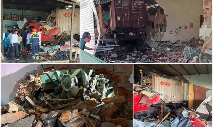 Hiện trường vụ xe container lao vào nhà dân, 3 người thiệt mạng ở Đắk Nông