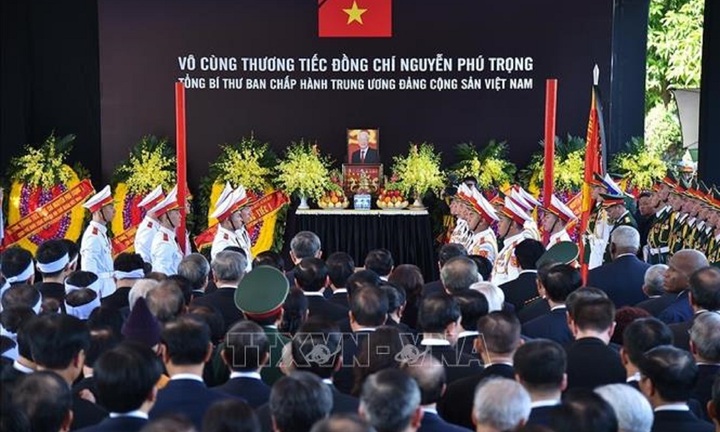 Lời cảm ơn của Ban Lễ tang Nhà nước và gia đình Tổng Bí thư Nguyễn Phú Trọng