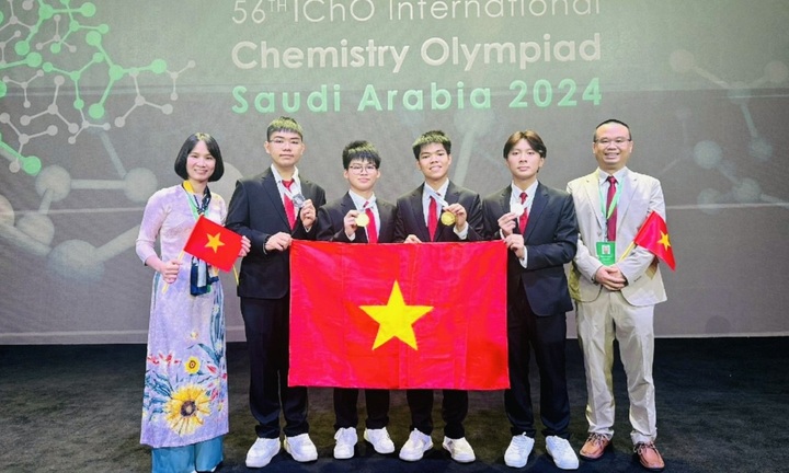 Danh sách 4 học sinh Việt Nam giành huy chương Olympic Hóa học quốc tế  2024 