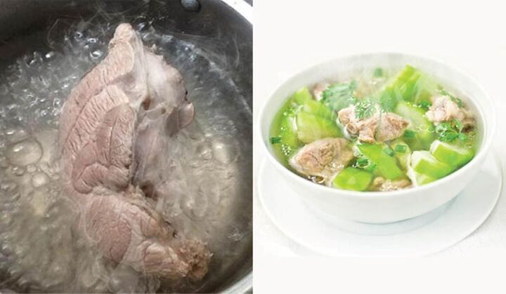 Lấy nước luộc thịt nấu canh có tốt không?