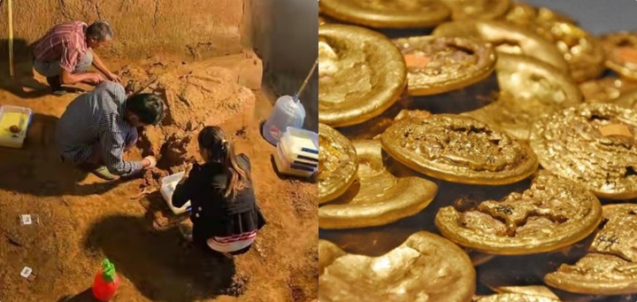 Đang lái máy xúc, anh công nhân tìm thấy kho báu 6.800 tỷ