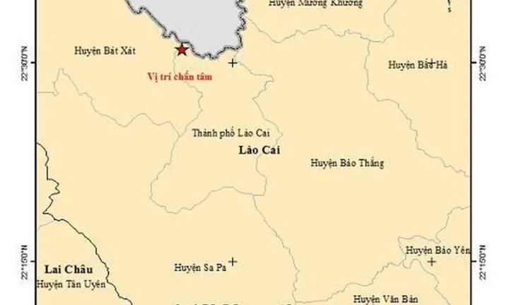 Sáng nay (7/8), Lào Cai xảy ra động đất