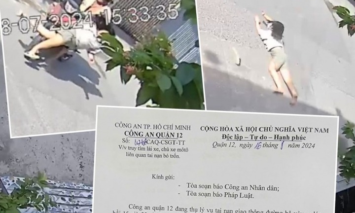 Công an truy tìm kẻ gây tai nạn cho bé gái 11 tuổi rồi bỏ trốn