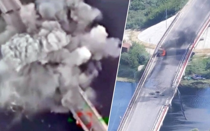 Ukraine đánh sập cây cầu chiến lược thứ 2 ở Kursk, âm mưu làm tê liệt hậu cần Nga