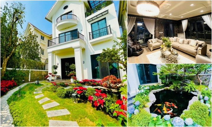 Mê mẩn không gian phủ đầy cây xanh, hoa thơm ở biệt thự 2 triệu USD của Lã Thanh Huyền