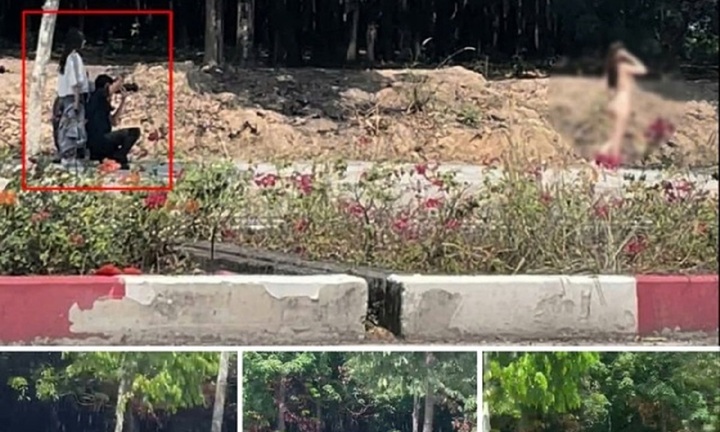 Vụ cô gái không mặc đồ chụp ảnh giữa đường ở Bình Dương: Chủ cửa hàng giày dép khai gì?