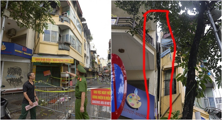 Hà Nội: Ngôi nhà 3 tầng bị nghiêng gần 1m sau bão Yagi, gia đình kịp sơ tán