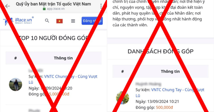 Cảnh báo website  giả mạo danh nghĩa Ủy ban Trung ương Mặt trận Tổ quốc Việt Nam kêu gọi ủng hộ