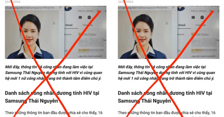 Đăng tin “Nữ công nhân Samsung nhiễm HIV”, thanh niên bị xử phạt 7,5 triệu đồng