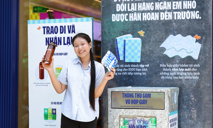 Tái sinh vỏ hộp sữa – Vinamilk khuyến khích Gen Z, Alpha hành động vì môi trường