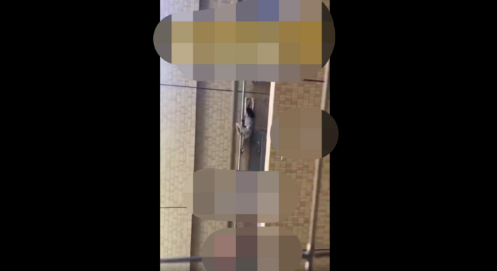 Clip: Thót tim khoảnh khắc bé gái rơi từ tầng 8, bảo vệ nhanh trí làm 