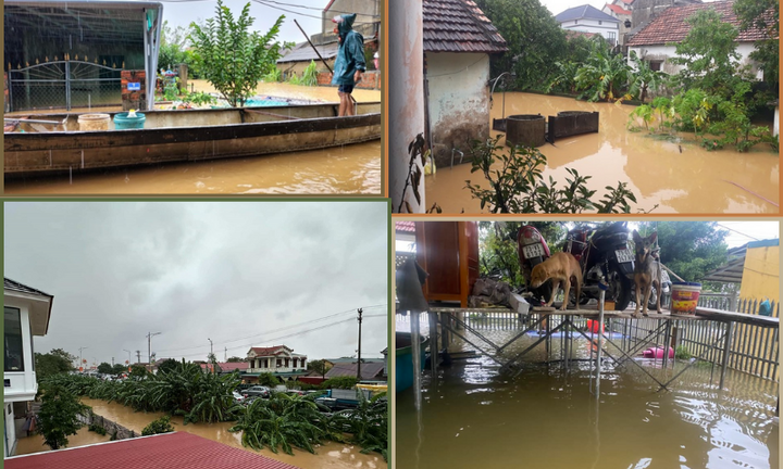 Gần 15.000 ngôi nhà ở Quảng Bình chìm trong nước, người dân trắng đêm chạy lũ