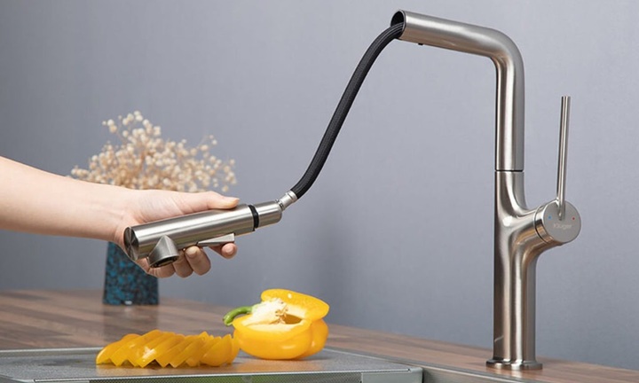 Cách loại bỏ cặn bẩn trên vòi rửa