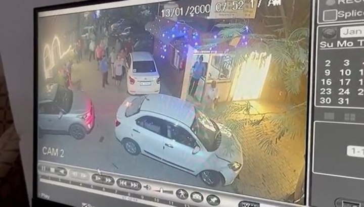 Clip: Hai chị em lái xe đâm loạn xạ, khu chung cư trở thành 