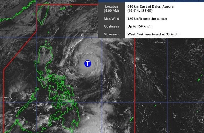 Khi nào bão Yinxing mang theo 