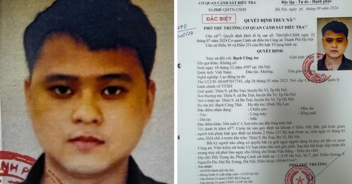 Truy nã đặc biệt đối tượng Bạch Công An