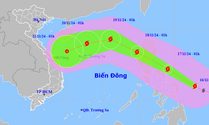 Bão chồng bão: Tiếp tục xuất hiện bão Man-Yi tiệm cận cấp siêu bão, dự báo đi vào biển Đông