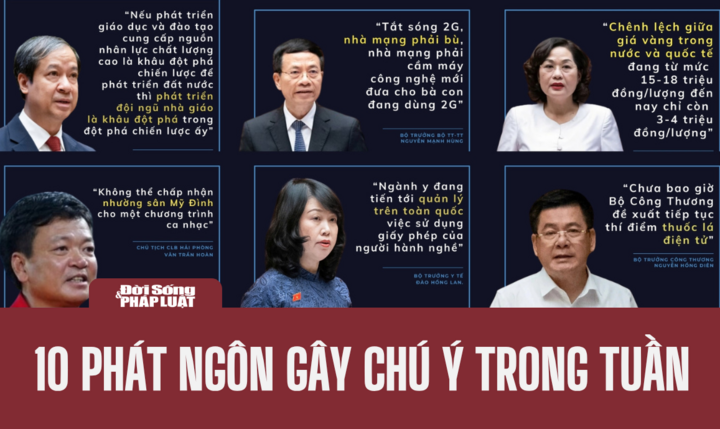10 phát ngôn ấn tượng tuần qua: