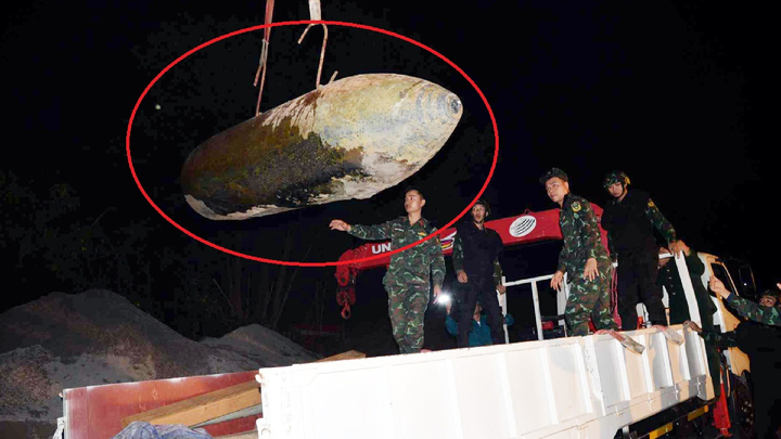 Phát hiện thêm 1 quả bom chứa hơn 800kg thuốc nổ gần cầu Long Biên 