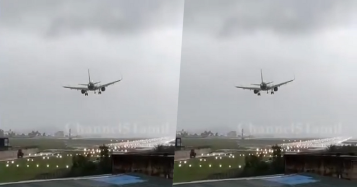 Clip: Đứng tim cảnh máy bay chao đảo, cố hạ cánh giữa lúc gió bão quần thảo