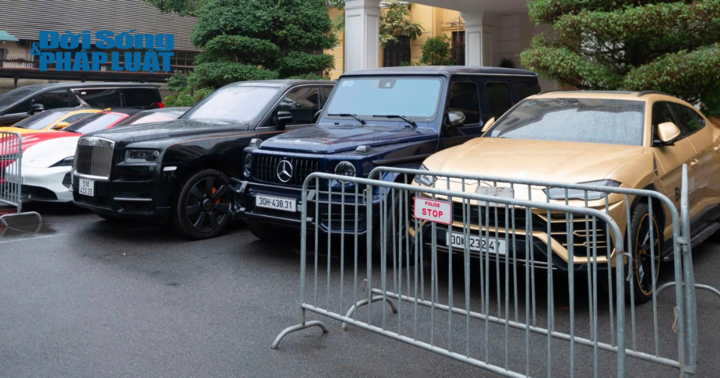 Choáng ngợp với dàn siêu xe Rolls-Royce, Porsche, Lamborghini, G63… trong vụ bắt TikTokerMr Pips