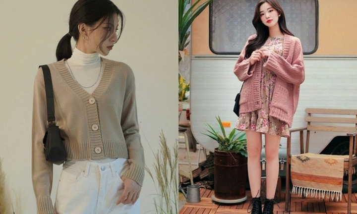 Cách phối cardigan mới lạ cho ngày đông
