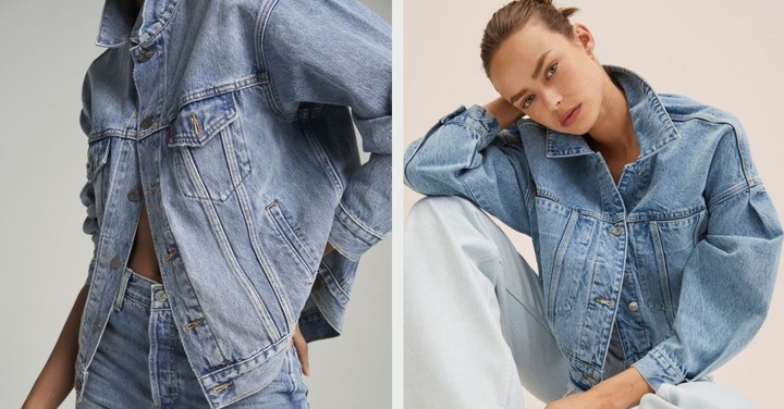 Phối áo khoác denim 