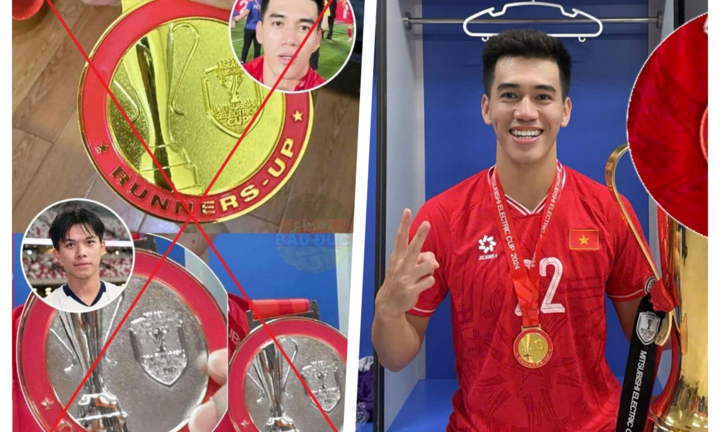 Sự thật thông tin đội trưởng Thái Lan đeo nhầm HCV AFF Cup của Tiến Linh