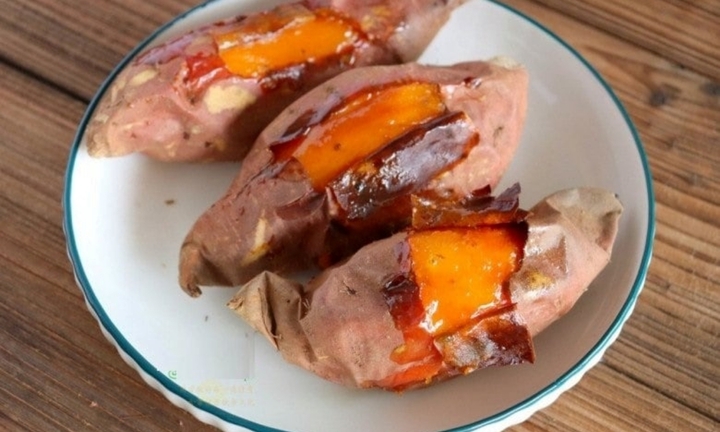 Bí quyết nướng khoai chảy đầy mật