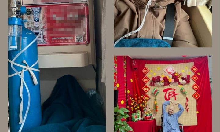 Ấm lòng hành động đẹp của phụ xe giúp cô gái 83 lần xạ trị ung thư về quê đón Tết