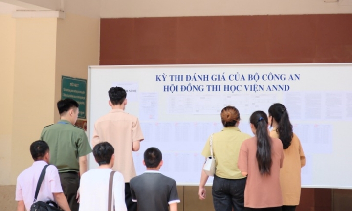 Bộ Công an công bố đề tham khảo Kỳ thi đánh giá tuyển sinh CAND năm 2025