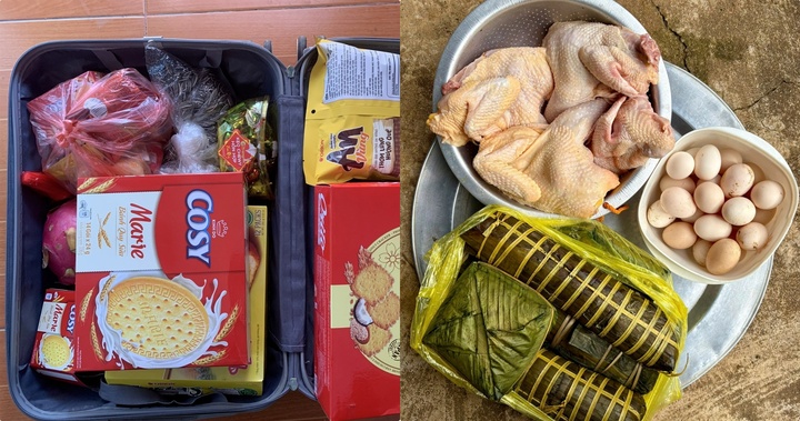 Sinh viên đua nhau khoe “hành trang” bố mẹ chuẩn bị từ quê trở lại thành phố sau Tết
