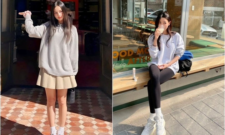 Phối đồ với áo nỉ nữ