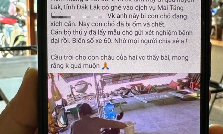 Đắk Lắk:  Đã tìm được người phụ nữ ở Đồng Nai bị chó dại cắn