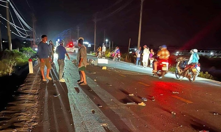 Hiện trường vụ 2 xe máy 